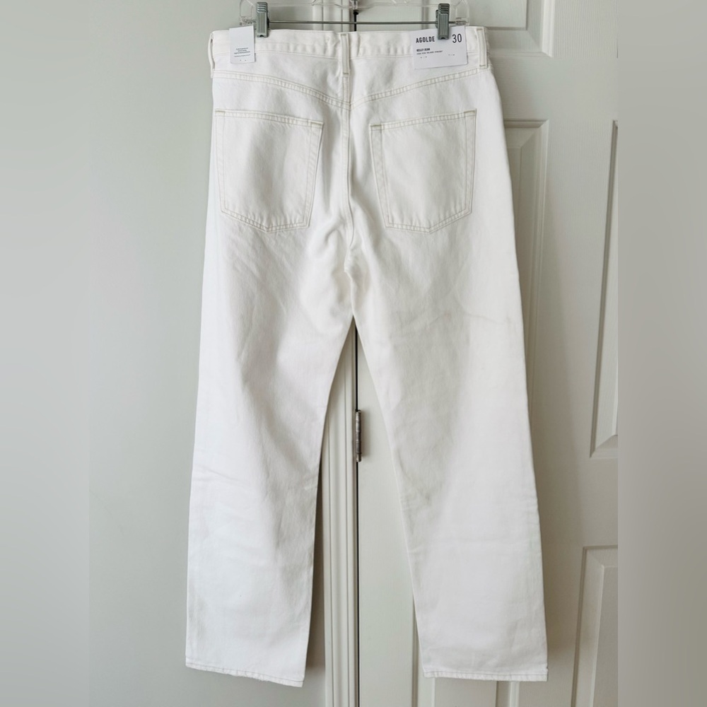 AGOLDE Kelly High-Rise Relaxed Straight Jeans in Milkshake, Size 30 - Picture 12 of 15